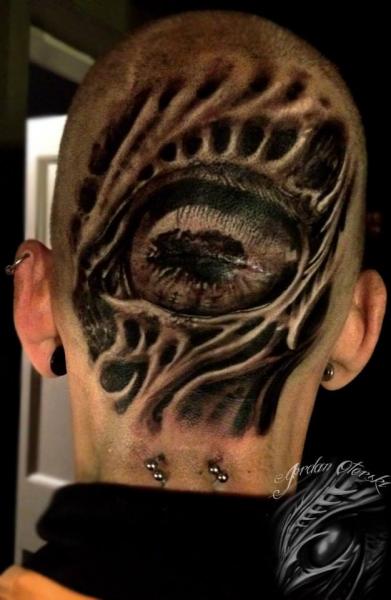 Eye Head Tattoo by Sacred Art Tattoo