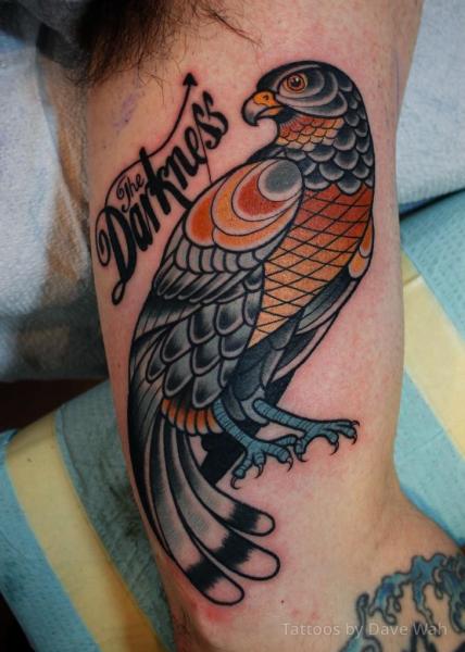 Arm Leuchtturm Adler Tattoo von Dave Wah