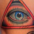 Arm Eye God tattoo by Dave Wah
