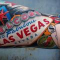 Arm Las Vegas tattoo by Dave Wah