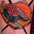 tatuaje Brazo Sushi por Dave Wah