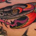 tatuaje New School Serpiente por Dave Wah