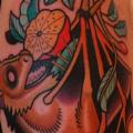 Shoulder Bat tattoo by Dave Wah