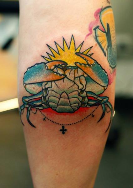 Arm Krabbe Tattoo von Stefan Semt
