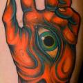 Arm Hand Eye tattoo by Stefan Semt