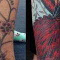 Fuß Flamingo tattoo von Stefan Semt