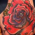 Blumen Hand Rose tattoo von Stefan Semt
