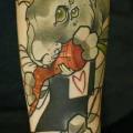 Arm New School Rabbit tattoo by Signs and Wonders