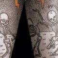 Arm Dotwork Skeleton tattoo by Silence of Art Tattoo Studio