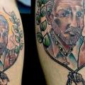 Porträt Waden tattoo von Silence of Art Tattoo Studio