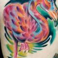 Flamingo Thigh tattoo by Silence of Art Tattoo Studio