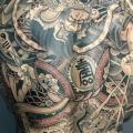 Japanische Rücken Samurai Drachen tattoo von Ten Ten Tattoo