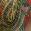 Shoulder Japanese Carp tattoo by Ten Ten Tattoo
