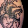 Arm Heart Draw tattoo by Gallon Tattoo