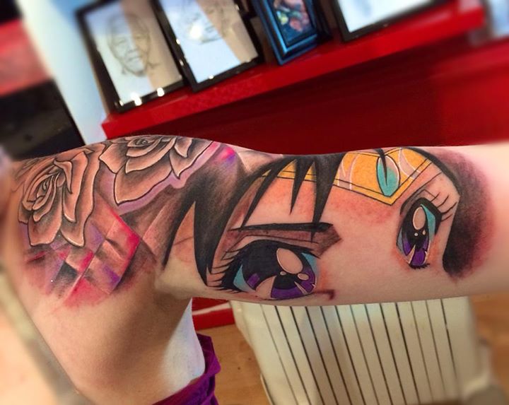 Arm Fantasy Character Tattoo by Top Gun Tattooing