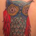 Fantasy Back Owl tattoo by Top Gun Tattooing