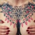 Dotwork Breast tattoo by Top Gun Tattooing