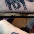 tatuaje Pie Elefante por Top Gun Tattooing