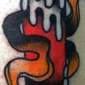 Arm Old School Kerze tattoo von Providence Tattoo studio