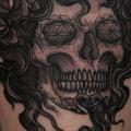 Arm Skull tattoo by Providence Tattoo studio