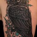 Shoulder Owl tattoo by Providence Tattoo studio