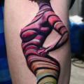 Fantasie Bein Frauen tattoo von Valentina Riabova