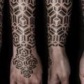 Arm Hand Dotwork tattoo by Lewis Ink
