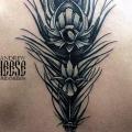 Feather Back tattoo by Davidov Andrew