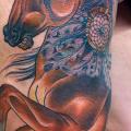 Bein Pferd Oberschenkel tattoo von Vienna Electric Tattoo