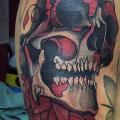Shoulder Skull tattoo by Nik The Rookie