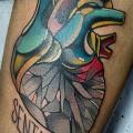 Heart Thigh tattoo by Nik The Rookie