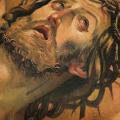 Realistic Chest Jesus tattoo by Alex de Pase