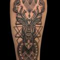 Arm Dotwork Deer tattoo by Coen Mitchell