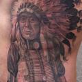 tatuaggio Realistici Fianco Indiani di Sacred Tattoo Studio