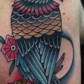 Shoulder New School Eagle tattoo by Captured Tattoo