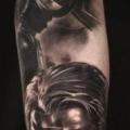 Arm Portrait Realistic tattoo by Silvano Fiato