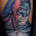 Arm Fantasy Batman tattoo by Michael Litovkin