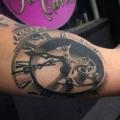 Arm Clock tattoo by Slawit Ink