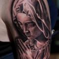 Shoulder Religious tattoo by Slawit Ink