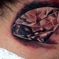 Neck Diamond tattoo by Secret Tattoo & Piercing
