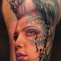 รอยสัก หัวไหล่ แขน ผู้หญิง อีีกา โดย Forever Tattoo