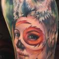 Arm Women Owl tattoo by Forever Tattoo