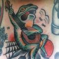 Old School Neck Frog tattoo by Forever Tattoo
