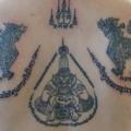 tatuagem Estilo de Escrita Costas Religiosas por Thai Bamboo Tattoo