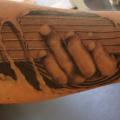 Arm Guitar tattoo by 2nd Skin