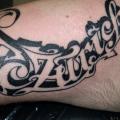 Arm Lettering Murals tattoo by 2nd Skin
