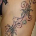 Flower Side Leaves tattoo by 2nd Skin