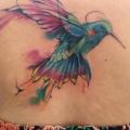 Back Hummingbird tattoo by Mefisto Tattoo Studio
