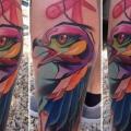 Голень Орел татуировка от Mefisto Tattoo Studio