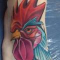 Foot Rooster tattoo by Mefisto Tattoo Studio